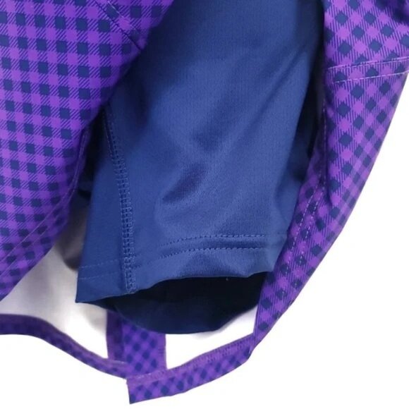 Ladies Jofit Golf/Tennis Skort Violet Gingham Plaid Size 2 - Picture 3 of 3